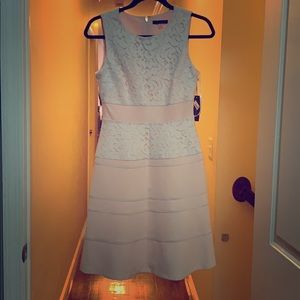 Brand new light pink and white dress !